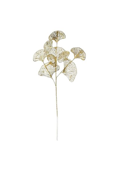 OEM Ramură cu frunze de Ginkgo aurii, 65 cm
