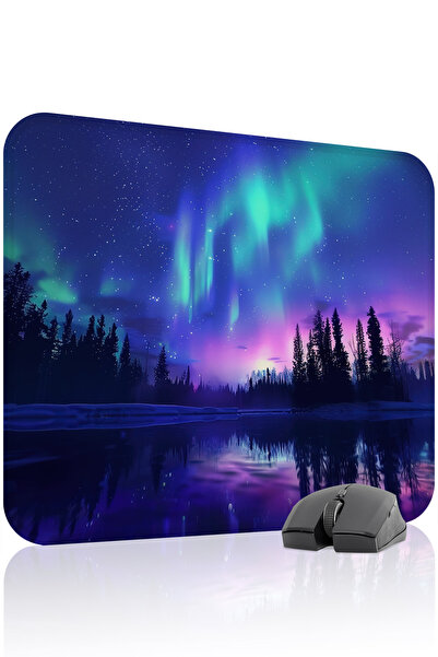 mousepad bastir Northern Lights Non-Slip Stitched Rubber Gamer Mousepad V4 - ...