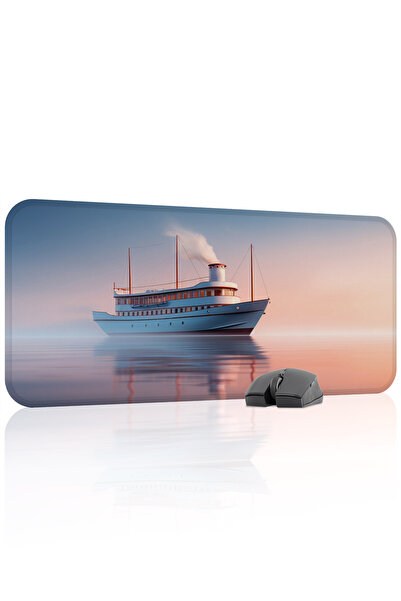 mousepad bastir لوحة ماوس مطاطية مضادة للانزلاق من Gemi Ship V5 - 70x30 XL لو...