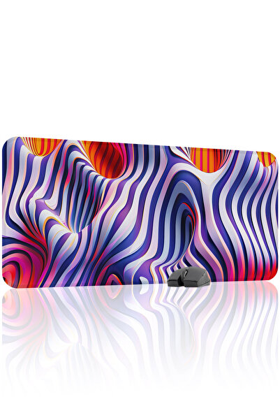 mousepad bastir لوحة ماوس ألعاب مطاطية واقعية غير قابلة للانزلاق V2 - 90x40 X...