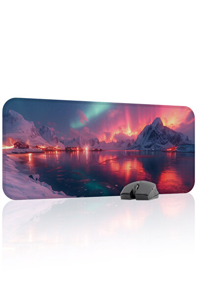 mousepad bastir Northern Lights Non-Slip Stitched Rubber Gamer Mousepad V5 - ...