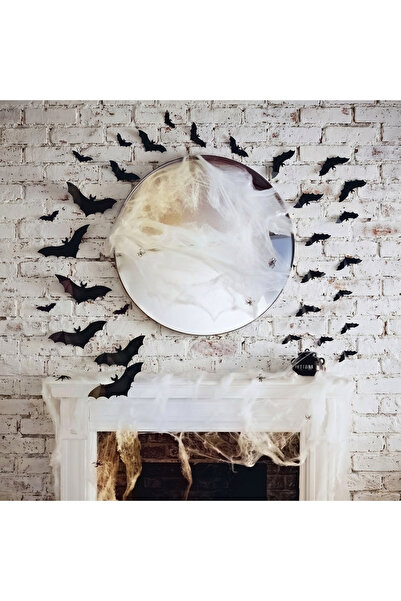 OEM Decor Halloween - set lilieci - autoadeziv - negru - 30 buc / pachet