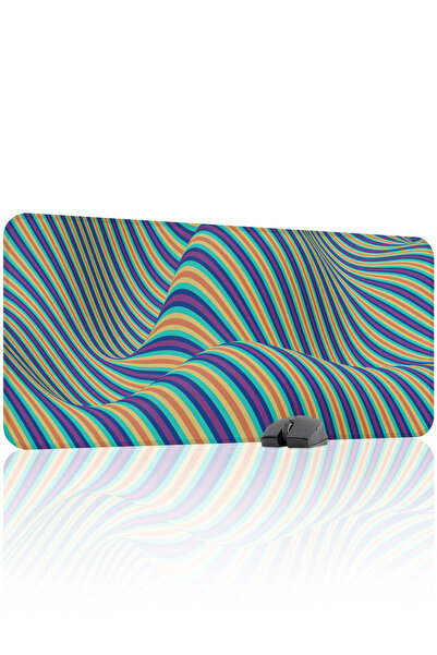 mousepad bastir Ρεαλιστική γραμμή, αντιολισθητική, ραμμένη, λαστιχένια επιφάν...