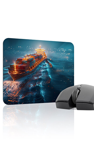 mousepad bastir لوحة ماوس مطاطية مخيطة مضادة للانزلاق من Gemi Ship V3 - 22X18...
