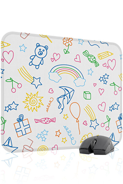 mousepad bastir Παιδικό αντιολισθητικό ραμμένο λαστιχένιο mousepad V4 - 48X40...