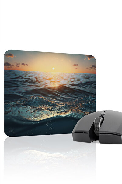 mousepad bastir Ocean Non-Slip Stitched Rubber Gamer Mousepad V1 - 22X18 Gami...