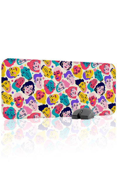 mousepad bastir لوحة ماوس ألعاب مطاطية مخيطة ومضادة للانزلاق V5 - 70x30 XL لو...