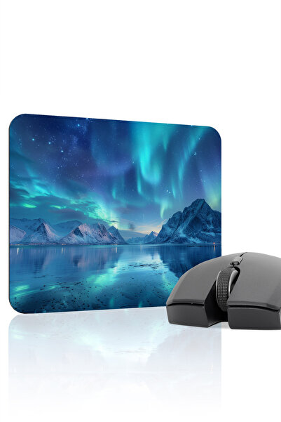 mousepad bastir Aurora Northern Lights Non-Slip Stitched Rubber Gamer Mousepa...