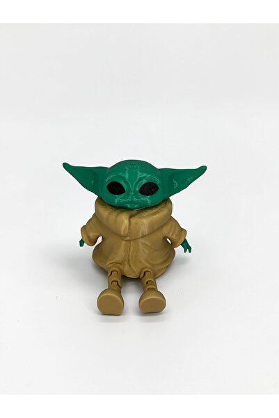 Decorative Baby Yoda Grogu Figure Figurine - Bookcase and Shelf Ornament - Teen Room Decoration