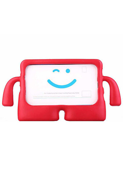 zore Galaxy Tab A9 Compatible Omsy Ibuy Tablet Case with Stand - Red