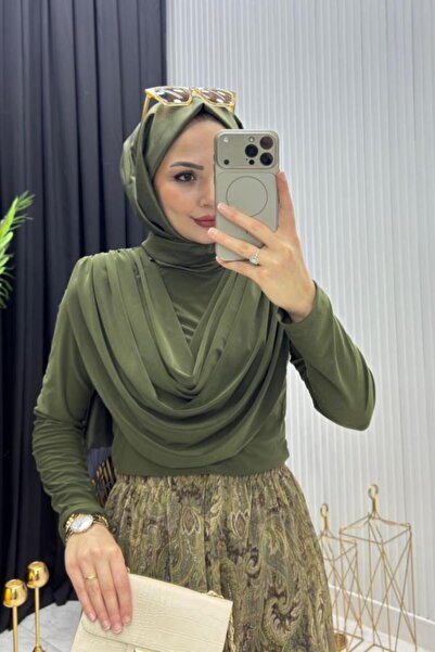 PALMİYE GİYİM DEGAJE YAKA SANDY BLUZ