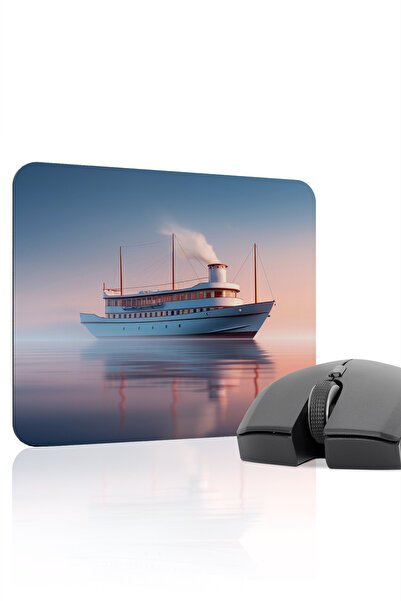 mousepad bastir لوحة ماوس مطاطية مخيطة مضادة للانزلاق من Gemi Ship V5 - 22X18...