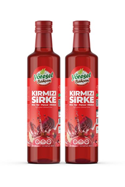 Yöresel Bahçem Kırmızı Sirke 2'li Fırsat Seti