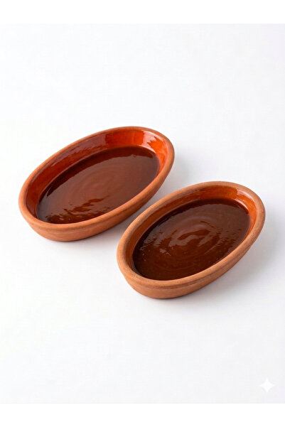 Edenza Oval Glazed Earthenware Casserole Dish |   Oven Resistant Natural Clay...