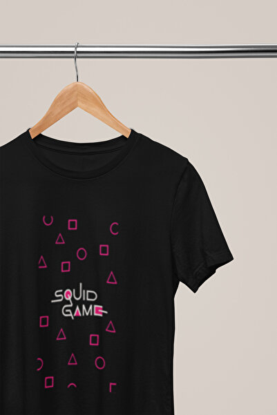 MG تي شيرت قطني مطبوع عليه S GAME ذو ياقة دائرية ومقاس كبير للجنسين