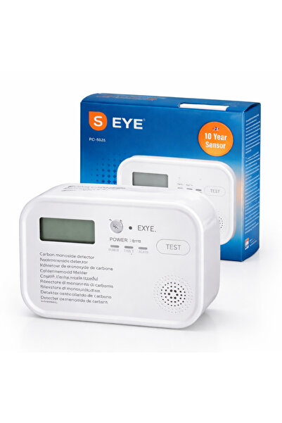 s-Eye SafeGuard Carbon Monoxide Detector, 10 Year Sensor, LCD Display, 85 dB ...