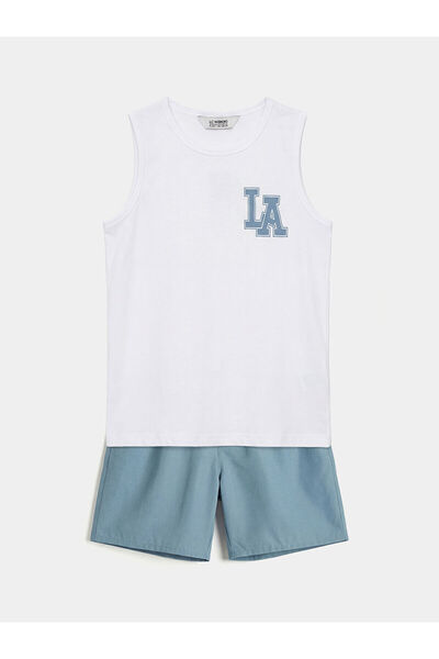 LC Waikiki Özmarka Νέα Σεζόν Αθλητικό Μπλουζάκι και Σορτς Κολύμβησης για Αγόρια