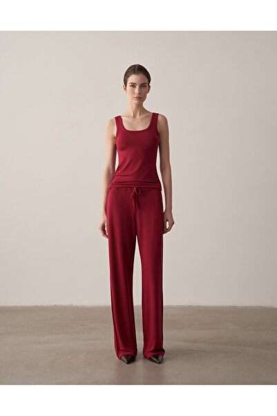 Kuğu Collection Fit Atlet Bordo