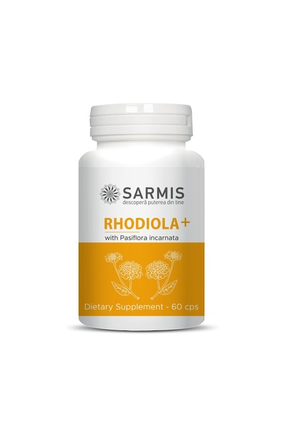 Sarmis Evolution Rhodiola+ - 60 cps pentru stres și somn