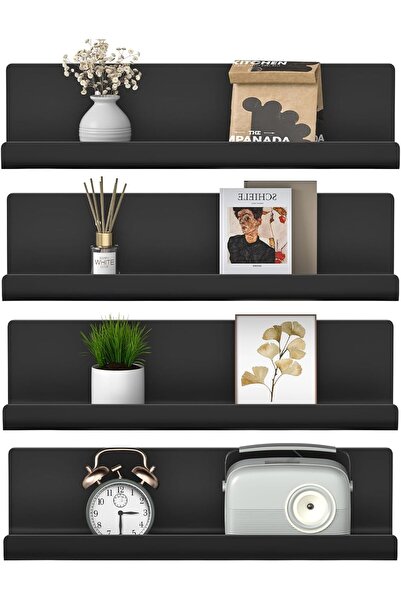 Amazon WELDUN Set of 4 Wall Shelves, No Drilling, 32 cm Adhesive Shelf, Float...