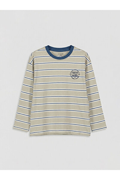 LC Waikiki تي شيرت للأولاد مطبوع عليه Vizyon New Season Crew Neck