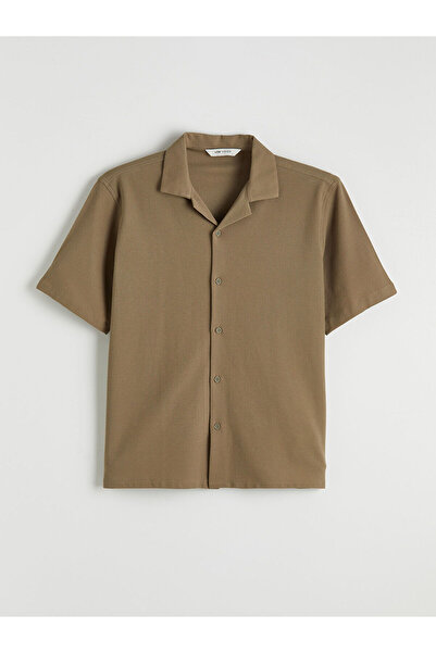 LC Waikiki Regular Fit Short Sleeve Resort Collar Men's Shirt