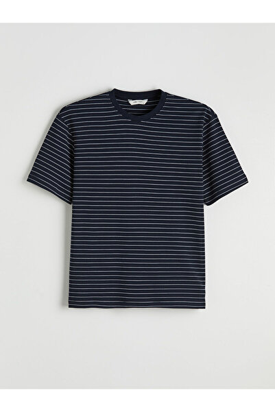 LC Waikiki Peak New Season Crew Neck Striped Men's T-Shirt