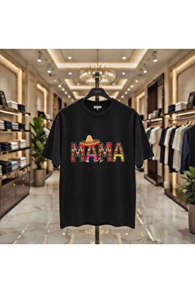 playwear Μπλουζάκι Mama cıta με στάμπα, 100% βαμβακερό, oversized, χαλαρή εφα...
