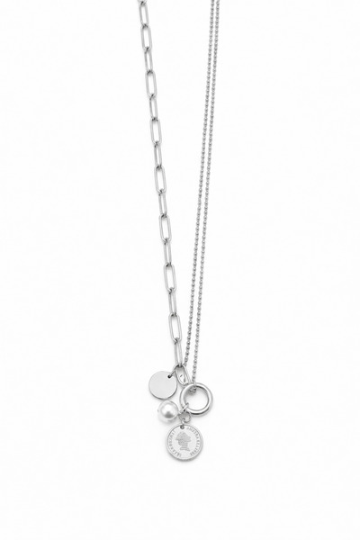 BALVORA VENTO Women's Steel Elizabeth Necklace Does Not Fade