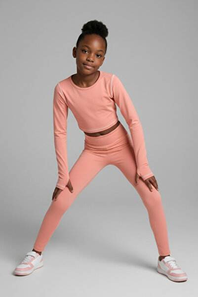 Colorinas Μπλουζάκι για κορίτσια με μακρύ μανίκι Tori Flat Finger Snap