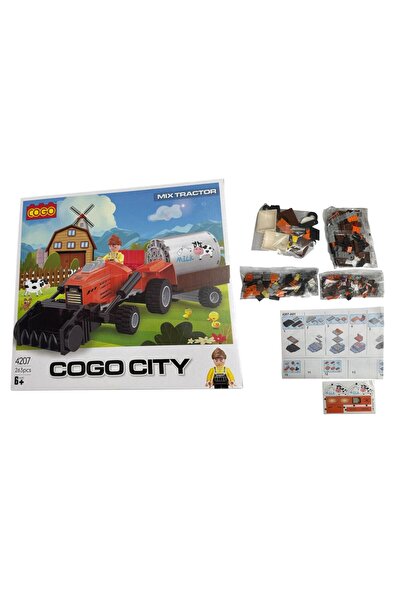 ADIRI SHOP Διαδραστικό Σετ Κατασκευών Τρακτέρ με Ρυμουλκούμενο και Βυτιοφόρο,...