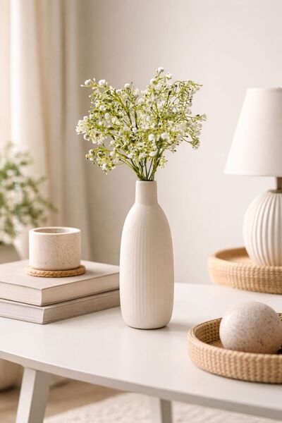 Parla UZUN SİLİNDİR VAZO AHŞAP