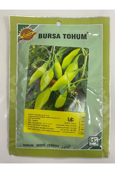 Bursa Tohumculuk BT Balık Acı Biber Tohumu 25 gram