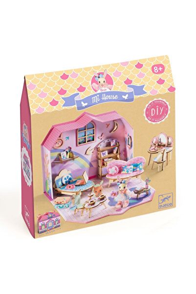 djeco Miniature Assembly and Coloring House Rosie,