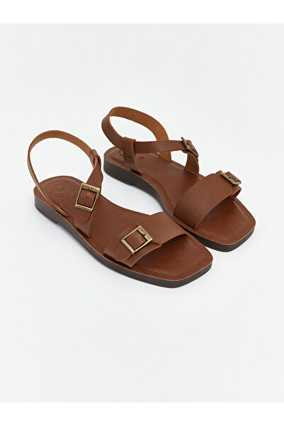 LC Waikiki Vizyon New Season Leather Look Women's Sandals