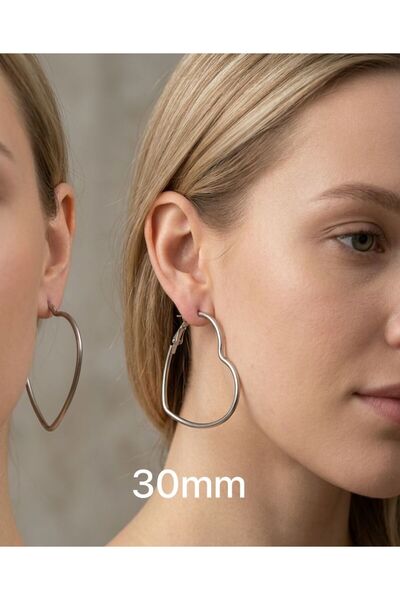 Mutenaura 316L Stainless Steel Hoop Earrings (30-35-45-70 mm)