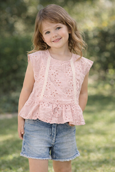 Little Baby Κοριτσίστικο Σετ Τζιν Σορτς & Μπλούζα