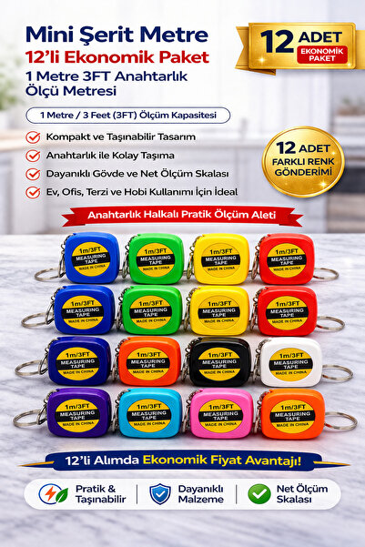 Generic Brand Mini Tape Measure 1 Meter 3ft Keychain Measure Meter Portable P...