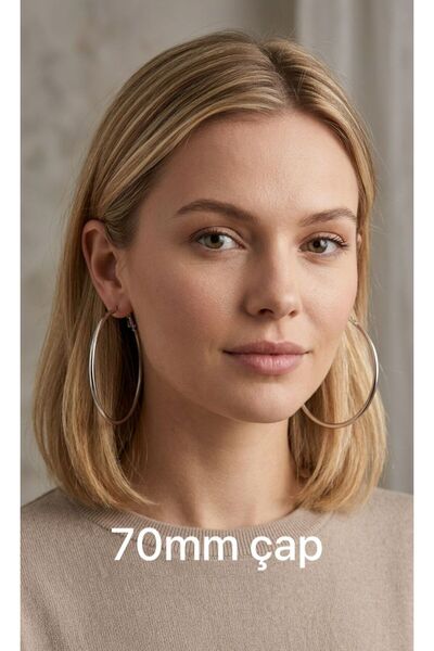 Mutenaura 316L Stainless Steel Hoop Earrings (30-35-45-70 mm)