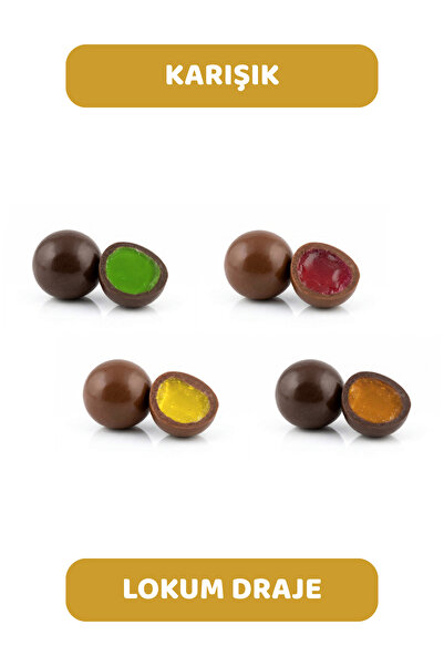 Arı Lokumları 1978 Mixed Flavored Turkish Delight Dragee (Lemon, Strawberry, ...