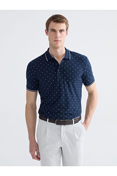 LC Waikiki Standard Fit Patterned Men's Polo Neck T-Shirt