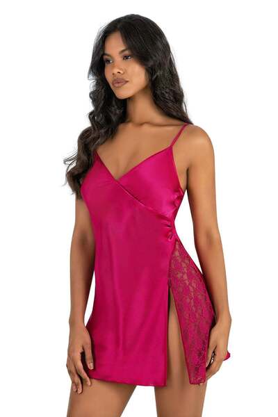 PRIMODA Women'S, Cherry, Satin Nightgown