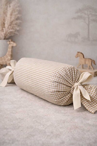 Tly Home Textiles Gingham Baby and Children's Room Decorative Cylinder Pillow...