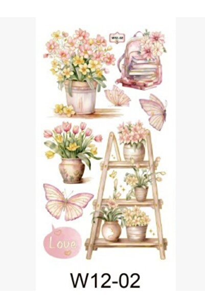 OEM 3D Decorative Wall Sticker with Multicolored Potted Plants, with Colorful...