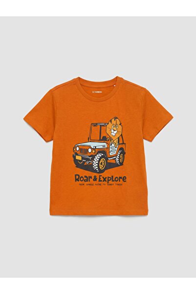 LC Waikiki Crew Neck Printed Boy's T-Shirt