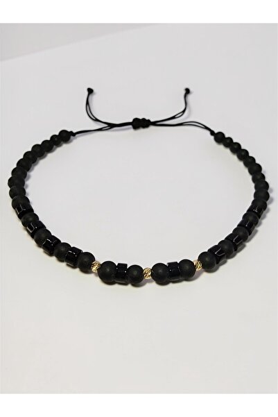 Zephyrs Bijoux Volcanic Rock Bracelet and 3 14K gold balls (Au 585).