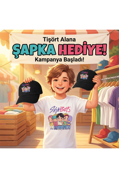 barsdepo Sajaboys Printed T-Shirt – Hat Gift Set |   Premium Quality