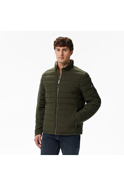 Nautica Erkek Yeşil Regular Fit Çift Taraflı Mont