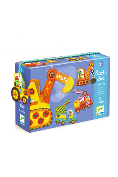 djeco Vehicule Puzzle Mobile Duo