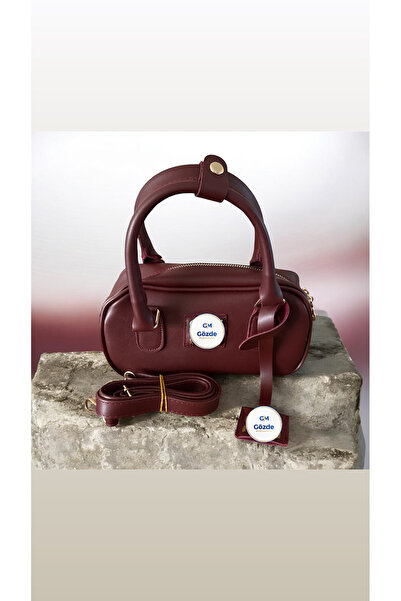 Gözde Mağazacılık Arma Detail Snap Fastener Baguette Women's Hand Shoulder Bag